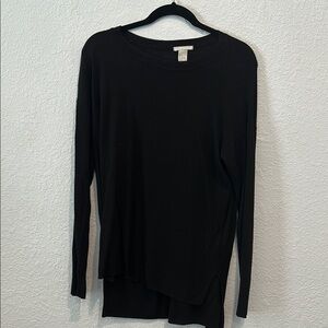 H&M Black Long Sleeve Blouse